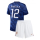 Francuska Bradley Barcola #12 Replike Domaci Dres za djecu SP 2026 Kratak Rukav (+ Kratke hlače)